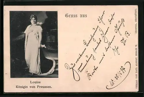 AK Portrait von Königin Louise von Preussen