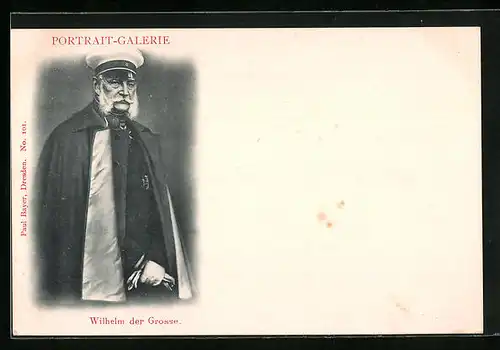 AK Portrait von Kaiser Wilhelm I.
