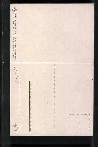 Künstler-AK O. Begas, Friedrich der Grosse im Theatersaal