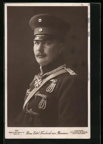 AK Prinz Eitel Friedrich von Preussen in Uniform