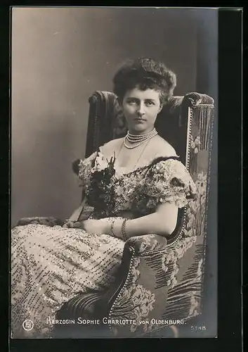 AK Herzogin Sophie Charlotte von Oldenburg