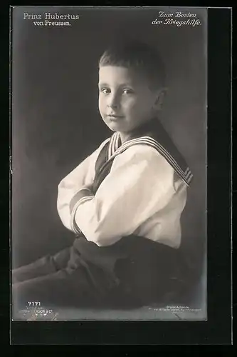 AK Prinz Hubertus von Preussen als Kleinkind im Matrosenanzug