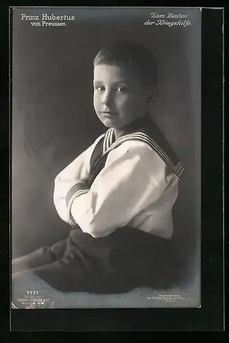 AK Prinz Hubertus von Preussen als Kleinkind im Matrosenanzug
