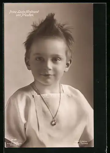 AK Prinz Louis Ferdinand als Knabe mit zerrauften Haaren