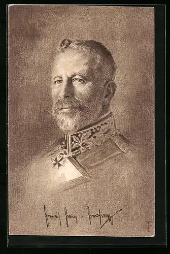 Künstler-AK Prinz Heinrich von Preussen mit Orden