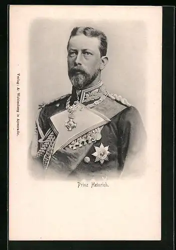 AK Prinz Heinrich von Preussen mit Orden