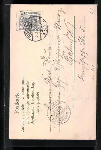 Präge-AK Denkmal des grossen Kurfürsten von Preussen