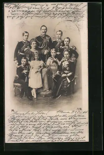 AK Kaiserfamilie von Preussen