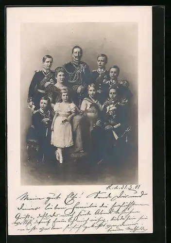 AK Kaiserfamilie von Preussen
