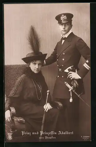AK Prinz u. Prinzessin Adalbert von Preussen