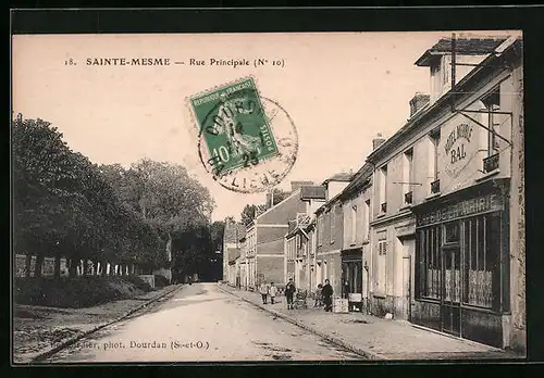 AK Sainte-Mesme, Rue Principale, Cafe de la Mairie