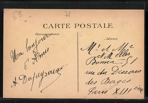 AK Sainte-Mesme, Rue Principale, Cafe de la Mairie