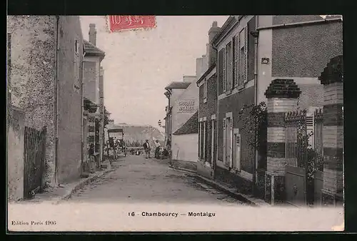 AK Chambourcy, Montaigu, Une Rue