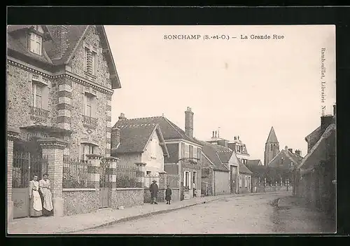 AK Sonchamp, La Grande Rue