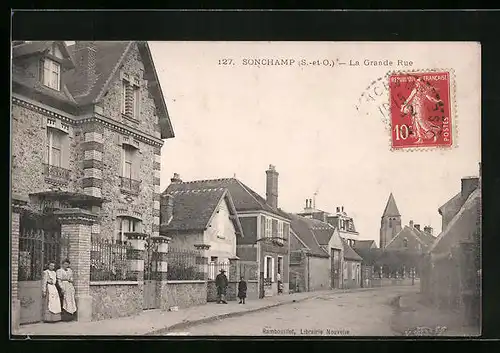 AK Sonchamp, La Grande Rue