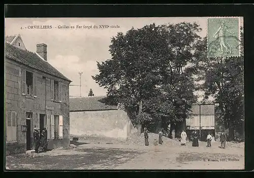 AK Orvilliers, Grilles en Fer forgé du XVII siècle