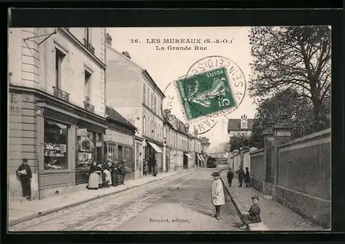 AK Les Mureaux, La Grande Rue