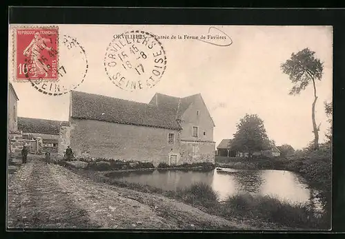 AK Orvilliers, Entrée de la Ferme de Favières