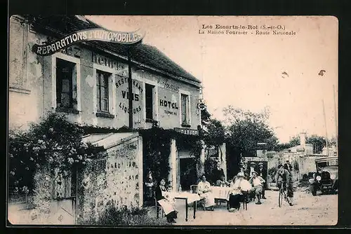 AK Les Essarts-le-Roi, La Maison Fournier, Route Nationale