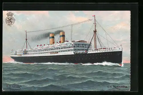 AK Passagierschiff SS Gelria in voller Fahrt