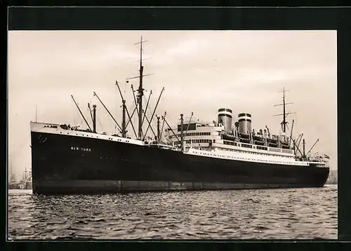 AK Passagierschiff New York der H.-A.-Linie