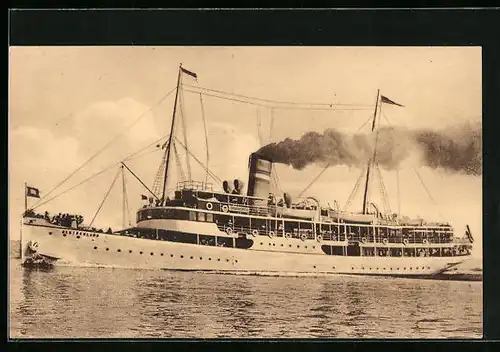 AK Luxusdampfer und Passagierschiff Deutschalnd der Swinemünder Dampfschifffahrts A.G.