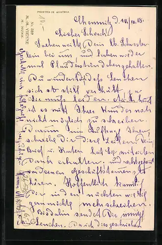 Künstler-AK I.M.J.: Kinder auf Wiese bei Mondschein