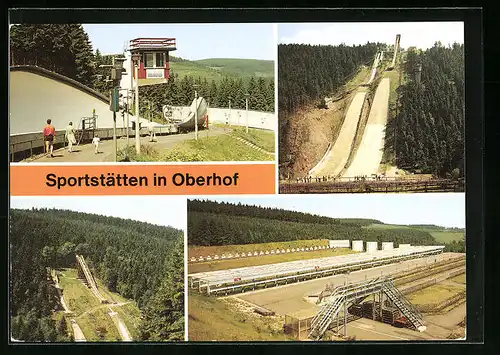 AK Oberhof, Sportstätten mit Rennschlittenbahn