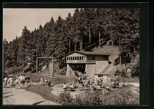 AK Oberhof i. Thür., Schanze am Rennsteig, Liftstation