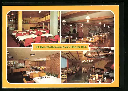 AK Oberhof /Suhl, HO-Gaststättenkomplex Oberer Hof mit Tanzbar Joel