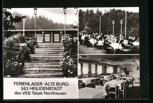 AK Heiligenstadt, Ferienlager Alte Burg des VEB Tabak Nordhausen