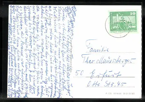 AK Prerow, Weg zum Strand mit Badegästen