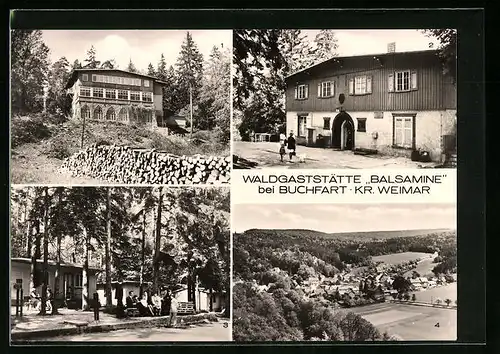 AK Buchfart /Weimar, Waldgaststätte Balsamine im Grünen