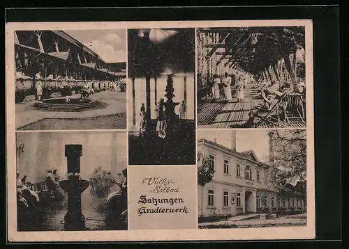 AK Salzungen, Badehaus (Gebäude), Kurgäste, Terrasse
