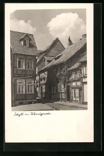 AK Wernigerode, Idyll mit Fachwerkhäusern