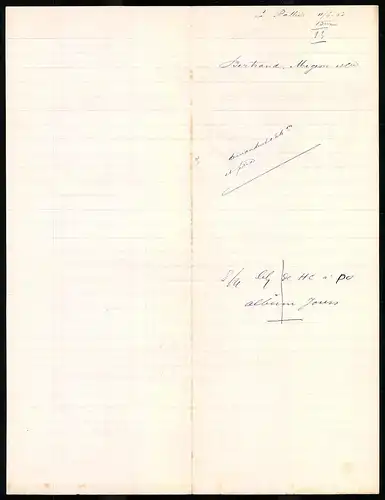 Rechnung La Rochelle 1903, Filature de Chanvre & de Jute, Tissage Corderie, Bertrand Migeon & Cie., Werksansicht