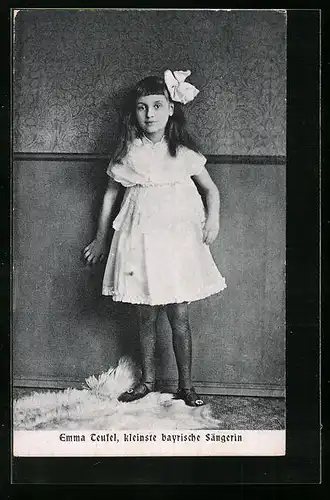 AK Emma Teufel, kleinste bayrische Sängerin