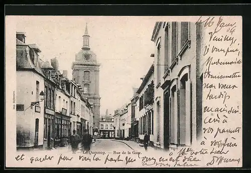 AK Le Quesnoy, Rue de la Gare