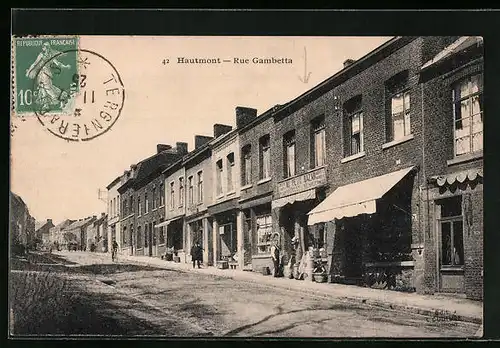 AK Hautmont, Rue Gambetta