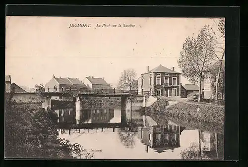 AK Jeumont, Le Pont sur la Sambre