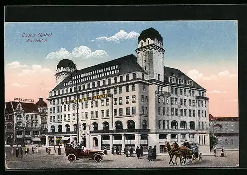 AK Essen /Ruhr, Handelshof mit Restaurant