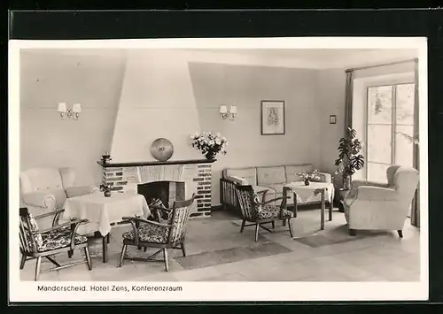 AK Manderscheid /Eifel, Hotel Zens Konferenzaum, Innenansicht