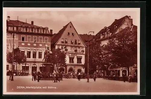 AK Jena, Marktplatz mit Göhre