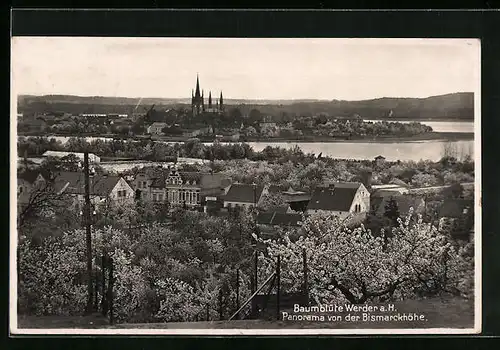 AK Werder a. H., Panorama von der Bismarckhöhe