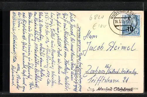 AK Rudolstadt, Blick auf den Markt