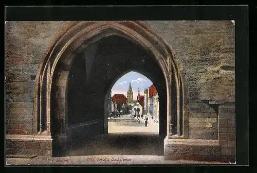 AK Soest, Blick durch`s Osthofentor