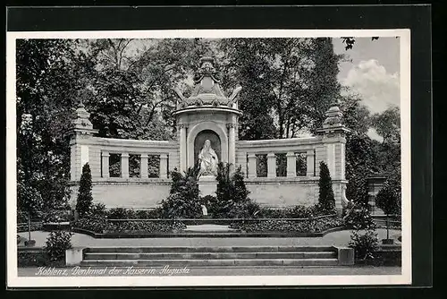 AK Koblenz, Denkmal der Kaiserin Augusta
