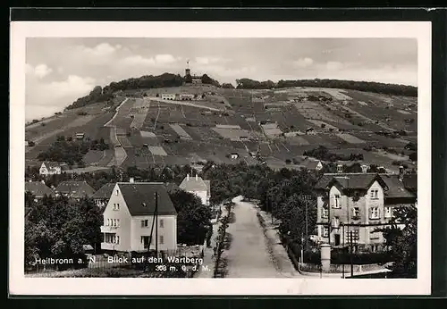 AK Heilbronn a. N., Blick auf den Wartberg