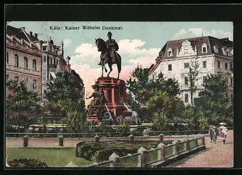 AK Köln-Neustadt, Kaiser Wilhelm Denkmal