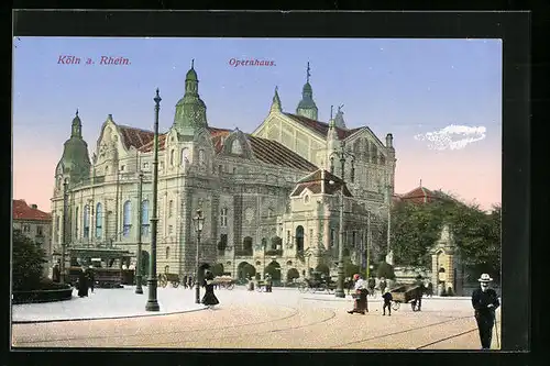 AK Köln-Neustadt, Strassenpartie am Opernhaus